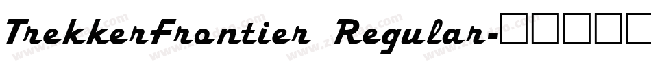 TrekkerFrontier Regular字体转换